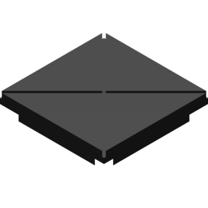 Rift Tile architectural model with diagonal crevice across the surface