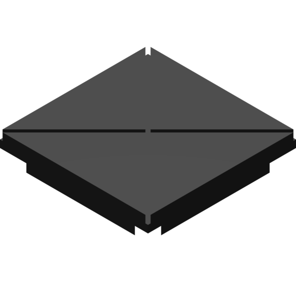 Rift Tile architectural model with diagonal crevice across the surface