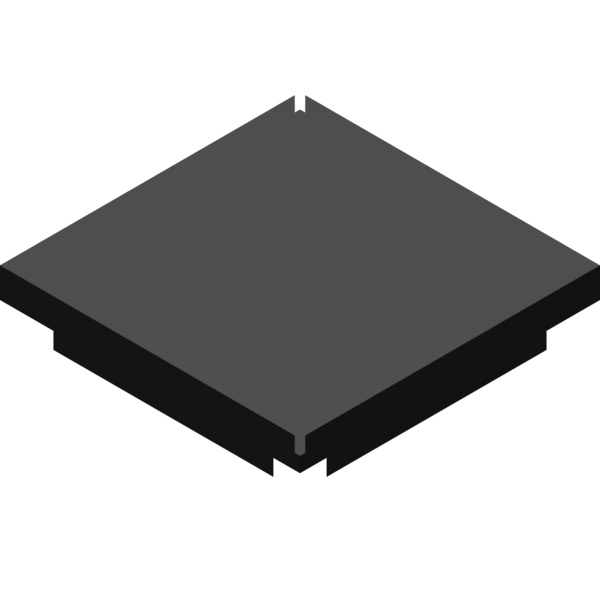 Stria Tile architectural model with a single long diagonal line across the surface