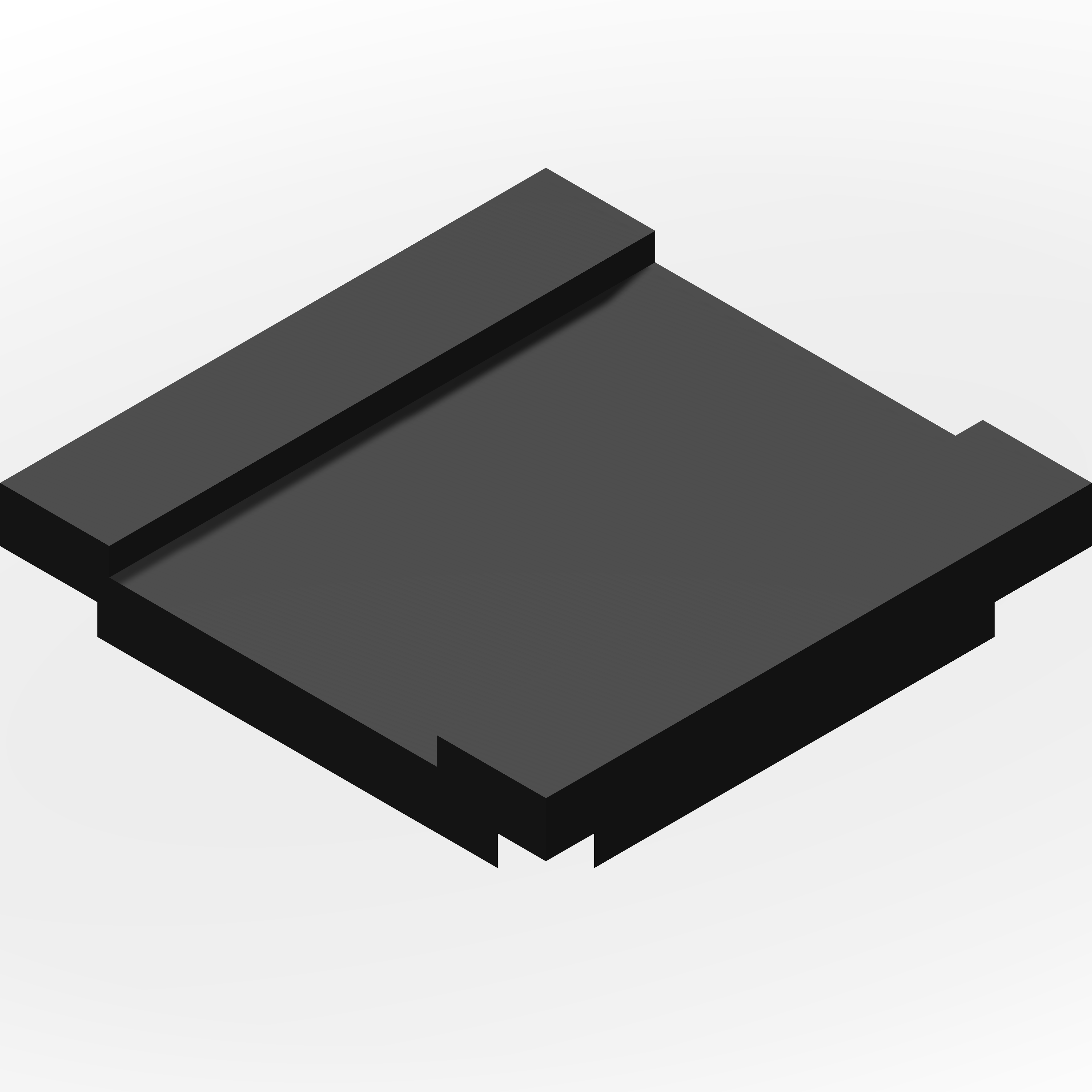 Edgecut Tile architectural model with a broad recessed line near one edge