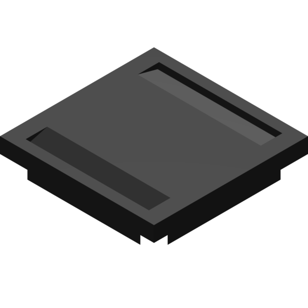 Crossline Tile architectural model with intersecting diagonal recessed lines