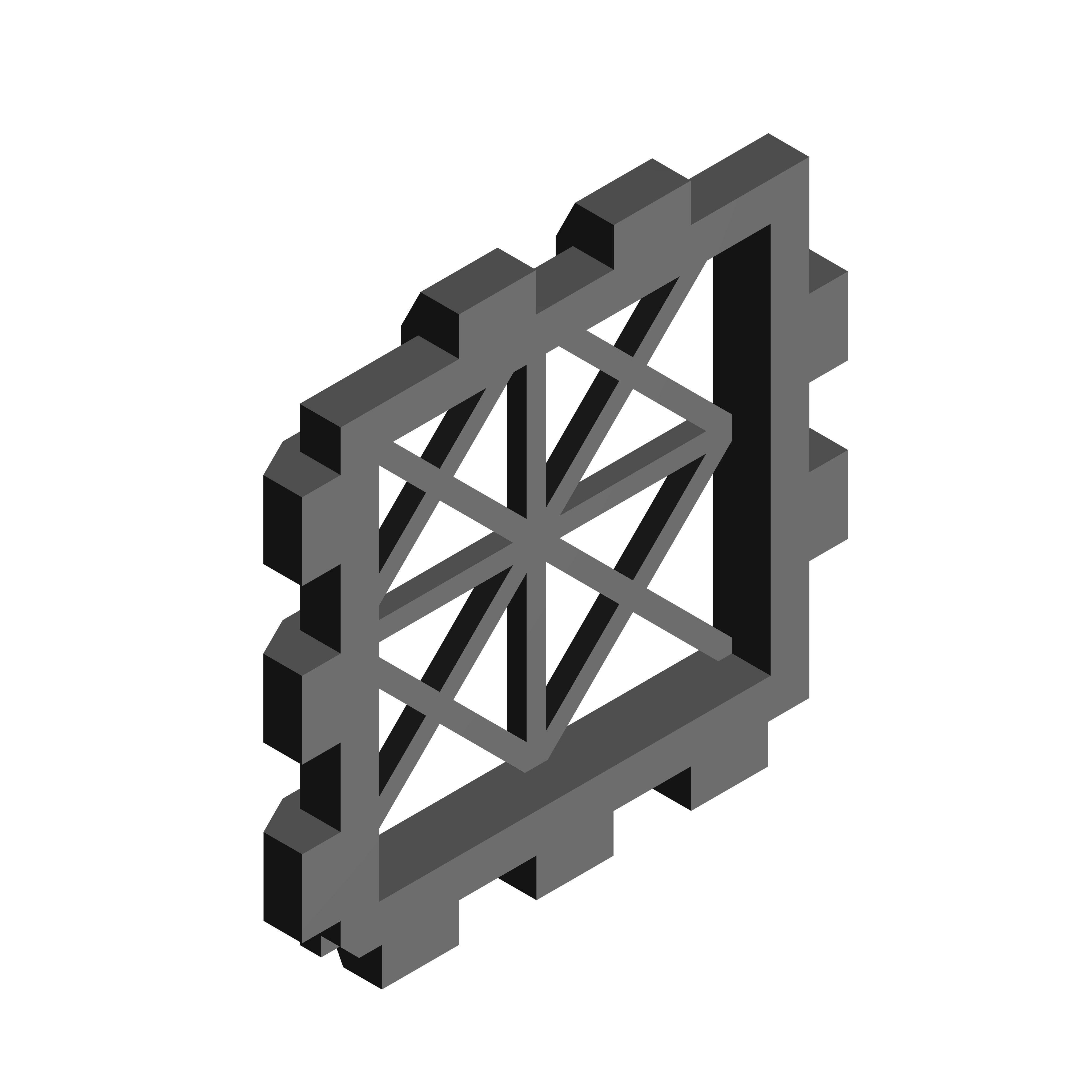 Front A 2D Frame with modular design, flat-laying support, and corner divot for easy disassembly